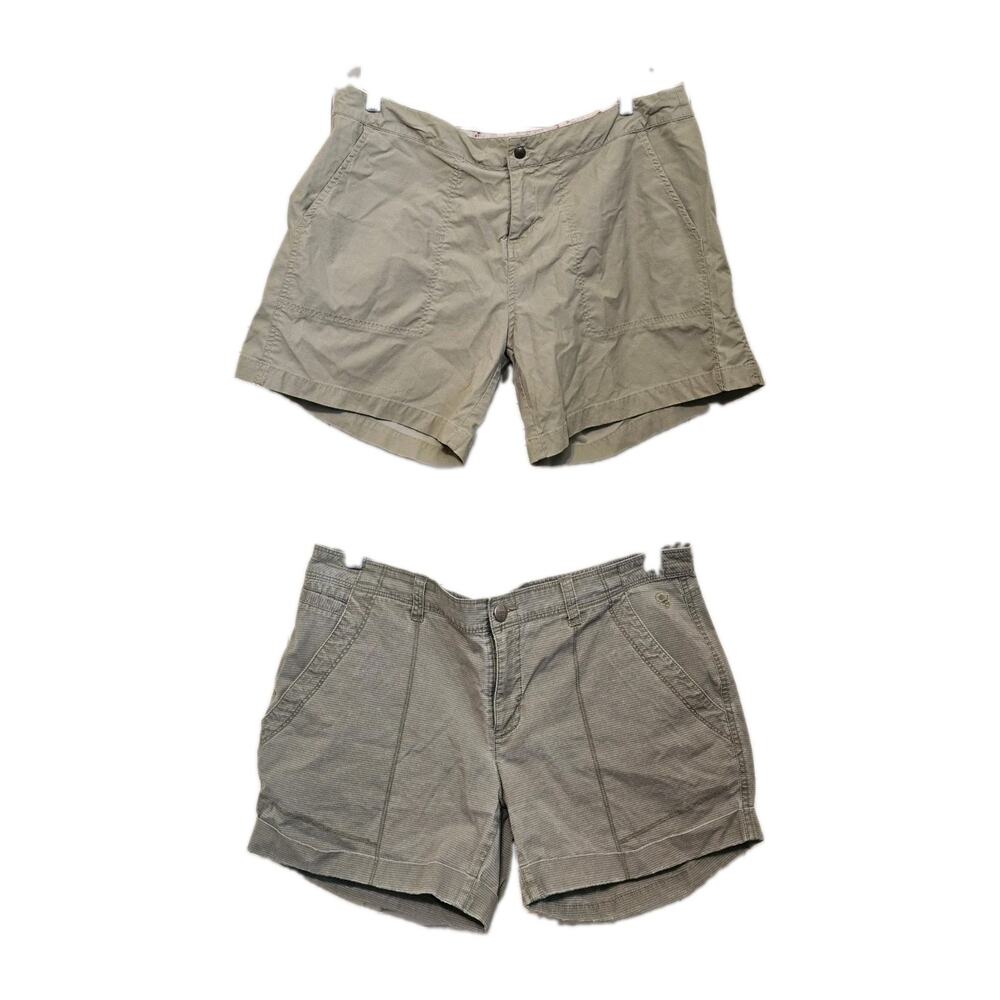 Lot Of 2 Womens Hiking Climbing Shorts KUHL Mountain Hardwear Size 12
